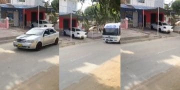Cruce en contravía en el barrio San José preocupa a moradores por riesgo de accidente