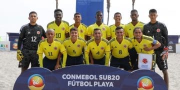 Colombia obtiene su primera victoria en el Sudamericano de Fútbol Playa tras vencer 6-4 a Venezuela
