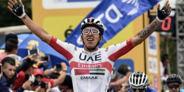 Juan Sebastián Molano, se consagró ganador de la primera etapa en la Vuelta a Burgos