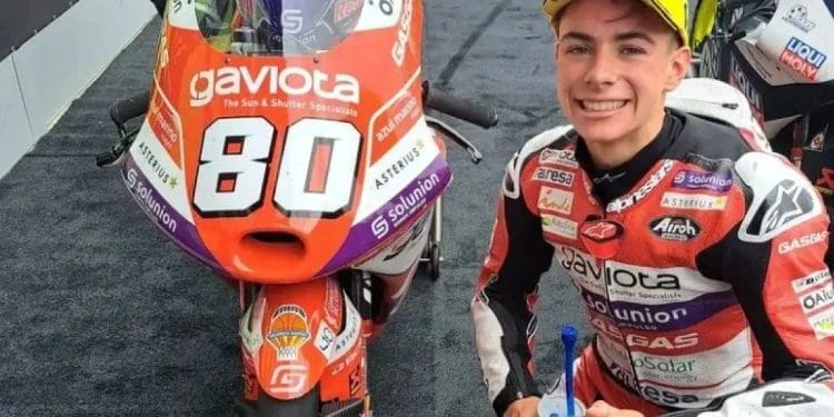 David Alonso se corona campeón en Moto 3 en Silverstone