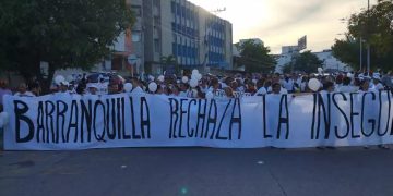 Barranquilleros marcharon masivamente contra las extorsiones, asesinatos y atracos en la ciudad