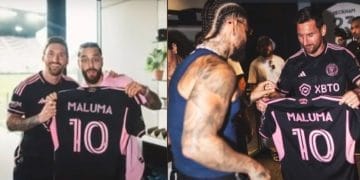 El encuentro entre Lionel Messi y Maluma