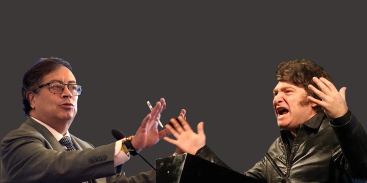 ¡Lo que faltaba! Gustavo Petro ahora casa pelea con Javier Milei