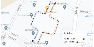 A partir de mañana lunes 4 de septiembre cambio de sentido vial en el barrio Villa Carolina