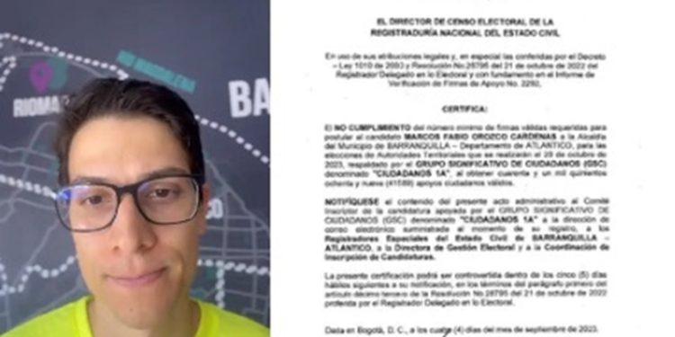 No alcanzaron las firmas requeridas y se cae candidatura a la alcaldía de Marco Orozco