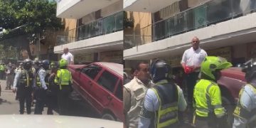 ‘El Cura’ Ordóñez se trepó a una grúa para que no inmovilizaran un vehículo