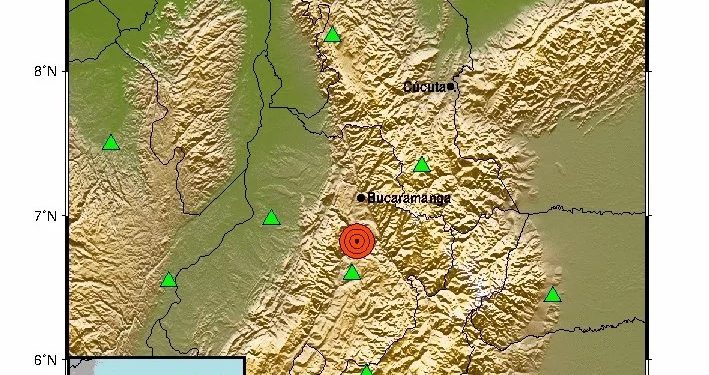 Fuerte temblor de magnitud 5.5 sacudió a Colombia esta madrugada