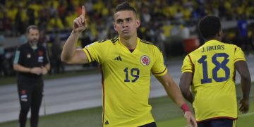 Santos Borré le dio la victoria a Colombia ante a Venezuela en las Eliminatorias