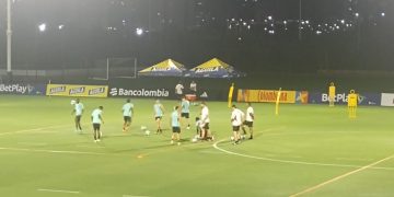 Doce jugadores cumplieron el primer entrenamiento con la Selección Colombia