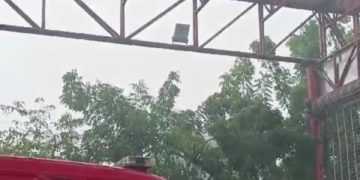 Vendaval deja estación de bomberos en Ciudadela sin techo