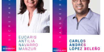 Eucaris Navarro, nueva secretaria de Tránsito y Carlos López, postulado a gerencia de Transmetro