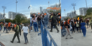 Tensión en Santa Marta por protestas en lugar donde se adelantan los escrutinios