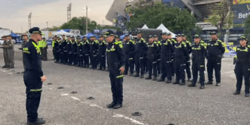 Instalan dispositivo de seguridad para partido Colombia Vs. Brasil