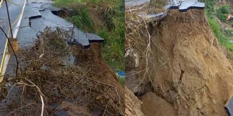 Por fuertes lluvias colapsó la vía Juan de Acosta – Baranoa