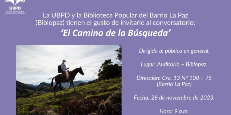 Este martes llega a Barranquilla el conversatorio ‘El Camino de la Búsqueda’ a la biblioteca del barrio La Paz