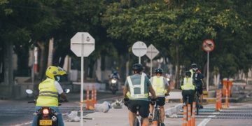 Ciclopaseo rueda en el parque Olaya este martes 7 de noviembre