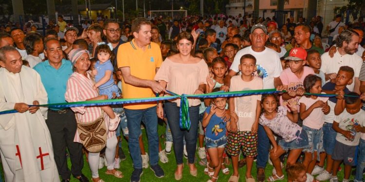Tras más de un siglo, sector La Loma en Soledad recibe parque recreodeportivo de La Bonga