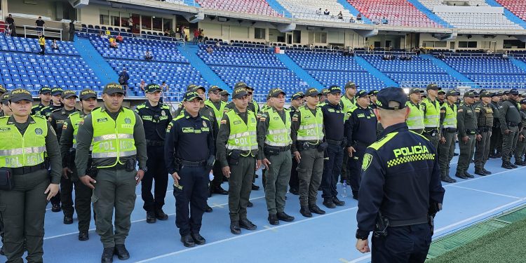 Dispositivo de seguridad de 1.200 policías garantiza tranquilidad en la gran final Junior vs Independiente Medellín