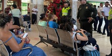 Así avanza el dispositivo de seguridad en navidad en la Terminal de Transporte
