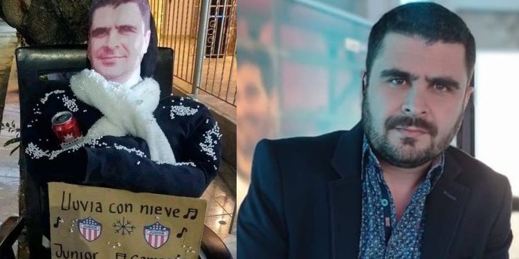 Barranquilla despide el año viejo con un toque de humor: queman muñeco de Juan Felipe Cadavid por su pronóstico fallido