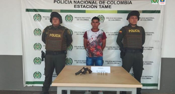 Asegurados dos hombres señalados de portar armas de fuego de manera ilegal en Arauca