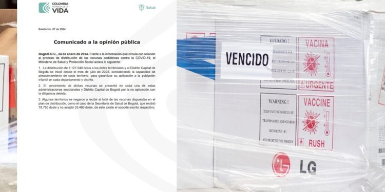 Ministerio de Salud responsabiliza a entes territoriales por vacunas vencidas