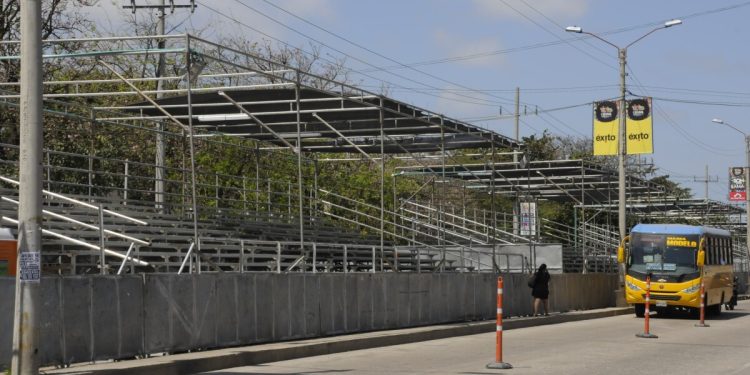 Montaje de palcos: este será el pico y placa para particulares en la Vía 40 a partir del lunes 29 de enero