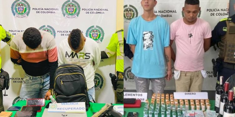 Cuatro personas aseguradas por presunta participación en hurtos en Barranquilla