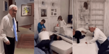 Conmovedor video de Sebastián Piñera jugando con sus nietos se viralizó en redes