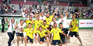 Selección Colombia de fútbol playa debutó con derrota en el Mundial