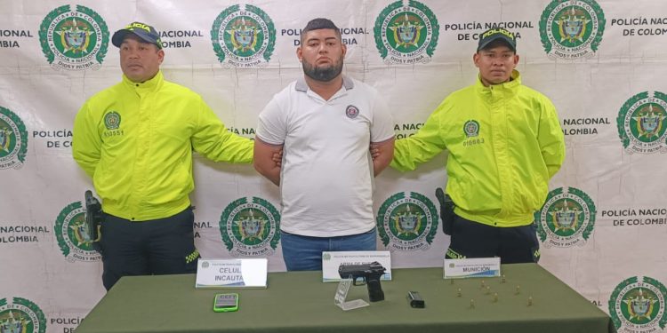 Capturado por porte ilegal de arma de fuego en Barranquilla