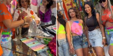 Day Vásquez junto a la hija del presidente Petro están en el carnavales en Barranquilla