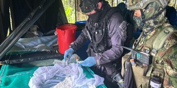 Fuerzas Militares desmantelan laboratorio con más de cuatro mil kilos de clorhidrato de cocaína en Nariño