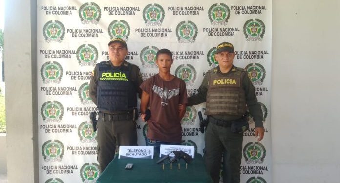 Policía frustra acto sicarial y captura a presunto sicario del Clan del Golfo