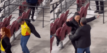 Mane Díaz y su baile con ‘Los Sabanales’ en la victoria de Colombia ante España en Londres