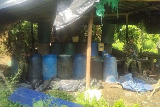 Destruidos dos laboratorios para el procedimiento de pasta base de coca