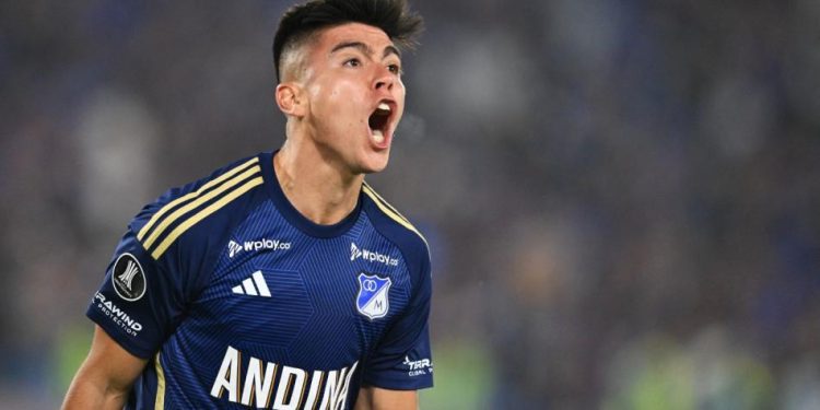 Millonarios logró un valioso empate ante Flamengo con un jugador menos