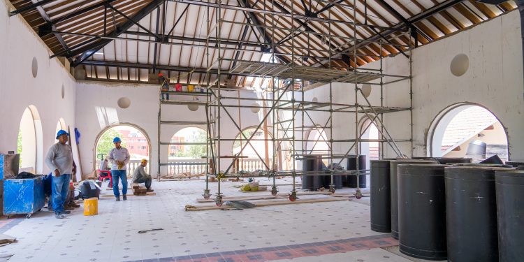 Obras de recuperación de Bellas Artes avanzan en un 75,16%