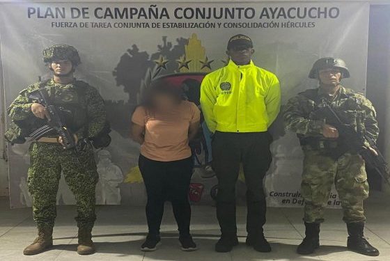 Capturada alias “Peluca” presunta integrante de la Segunda Marquetalia
