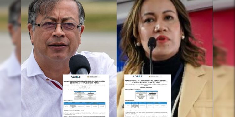 Presidente Petro y exministra Corcho afiliados a Sanitas, intervenida por su gobierno