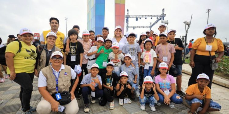 Niños y niñas migrantes en el Atlántico celebraron el mes de la niñez con un evento lúdico y de integración social