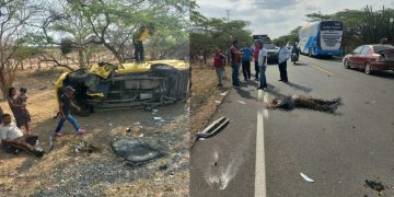 Grave accidente en la vía Riohacha – Maicao: un muerto y dos heridos