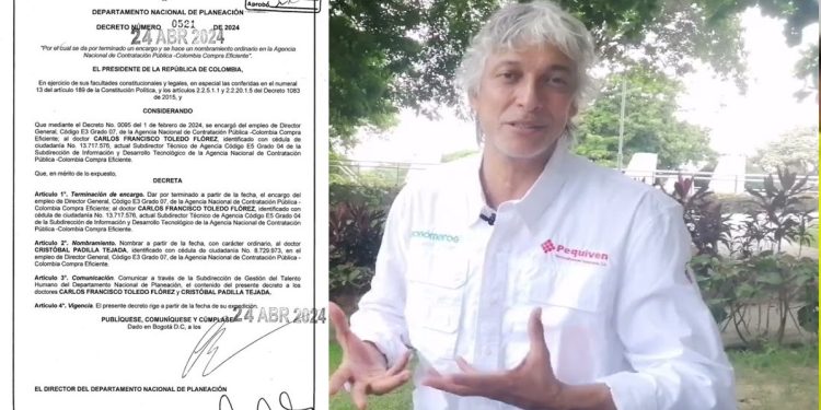 Cristóbal Padilla Tejada asume dirección de Colombia Compra Eficiente