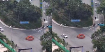 Irresponsable al volante realiza maniobras a toda velocidad mientras graba un video reggaetonero en Sabaneta