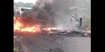 Siguen las protestas en contra la reactivación del peaje de Turbaco