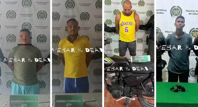 Fin de semana con varias capturas en Barranquilla y municipios del Atlántico por diferentes delitos