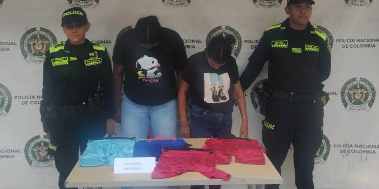 En Ciénaga, la Policía Nacional logró la captura de 2 mujeres por el delito de hurto
