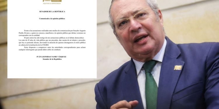 Partido Alianza Verde pide investigar al presidente del Senado por presunta corrupción. Name responde a la opinión pública
