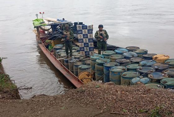Armada de Colombia continúa afectando la cadena logística de las organizaciones al servicio del narcotráfico