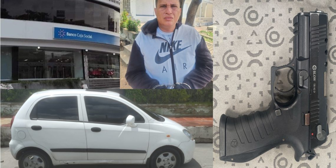 Taquillazo Caja Social: Presión de la Policía obligó a delincuentes a abandonar otro vehículo implicado